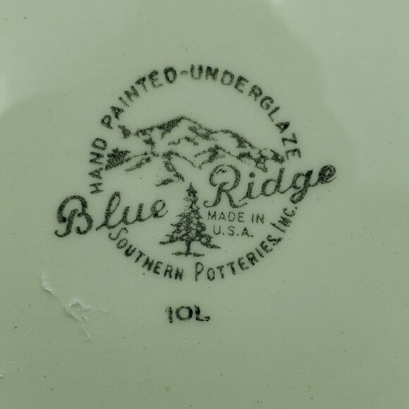 Blue Ridge Southern Potteries Carnival Candlewick Round Vegetable Serving Bowl - Picture 5 of 5